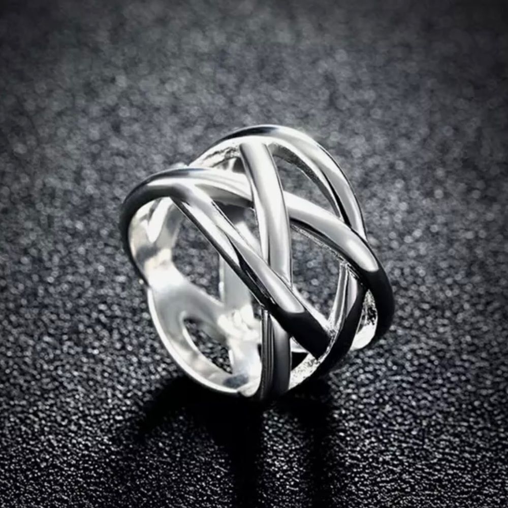 ‎INTERTWINED FASHION RING SS925